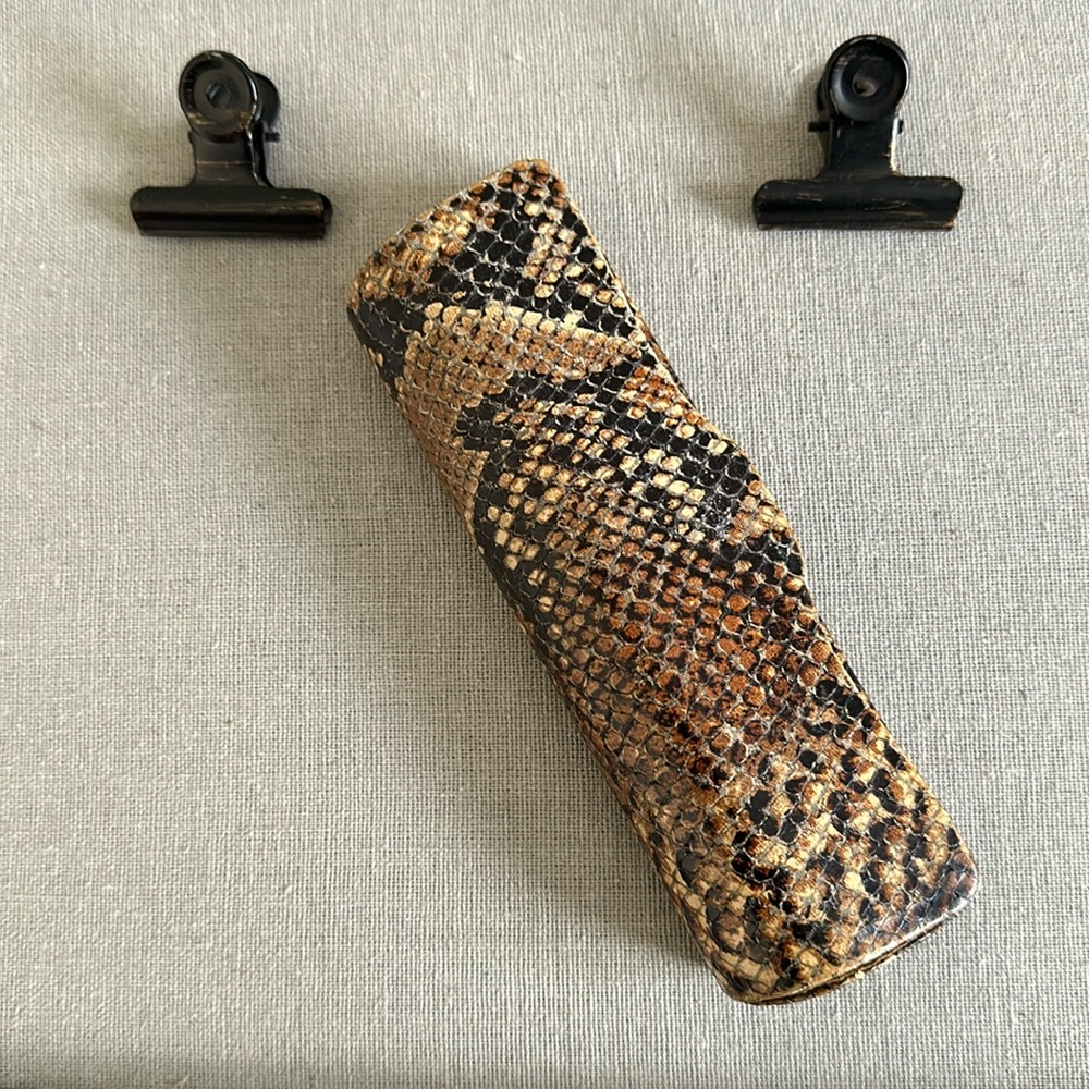 Brahmin Vintage Python Eye Wear Case